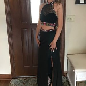 Val Stefani 2-piece prom dress, size 2